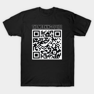 The Meaning Of Life QR Code T-Shirt